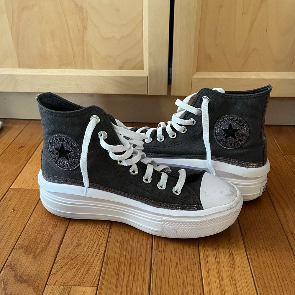 Converse Gray and White High-Tops